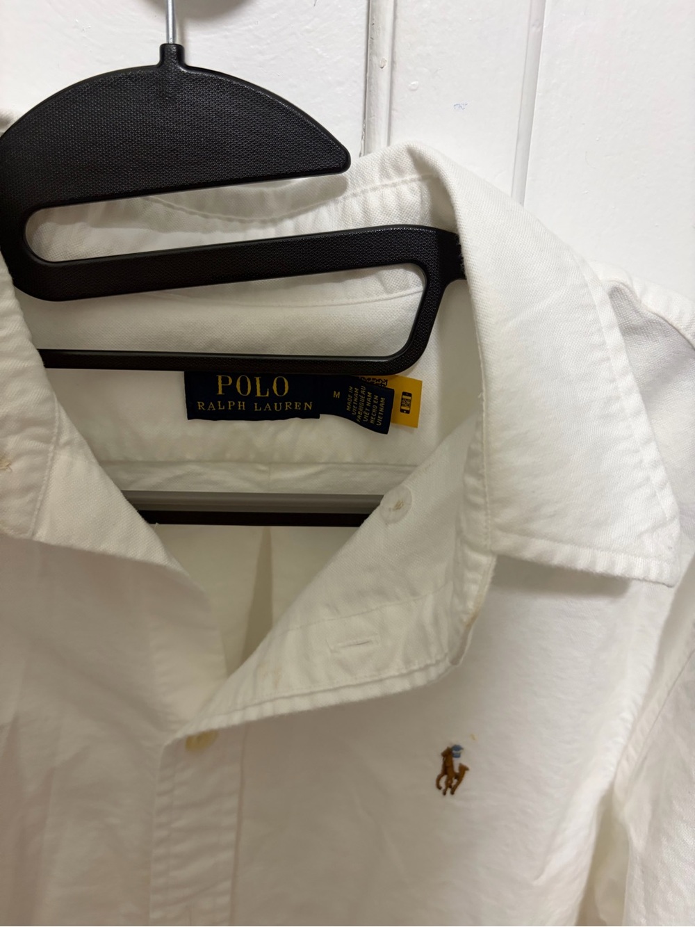 Polo by Ralph Lauren Men's White Button-Down Oxford Shirt with Embroidered Pony